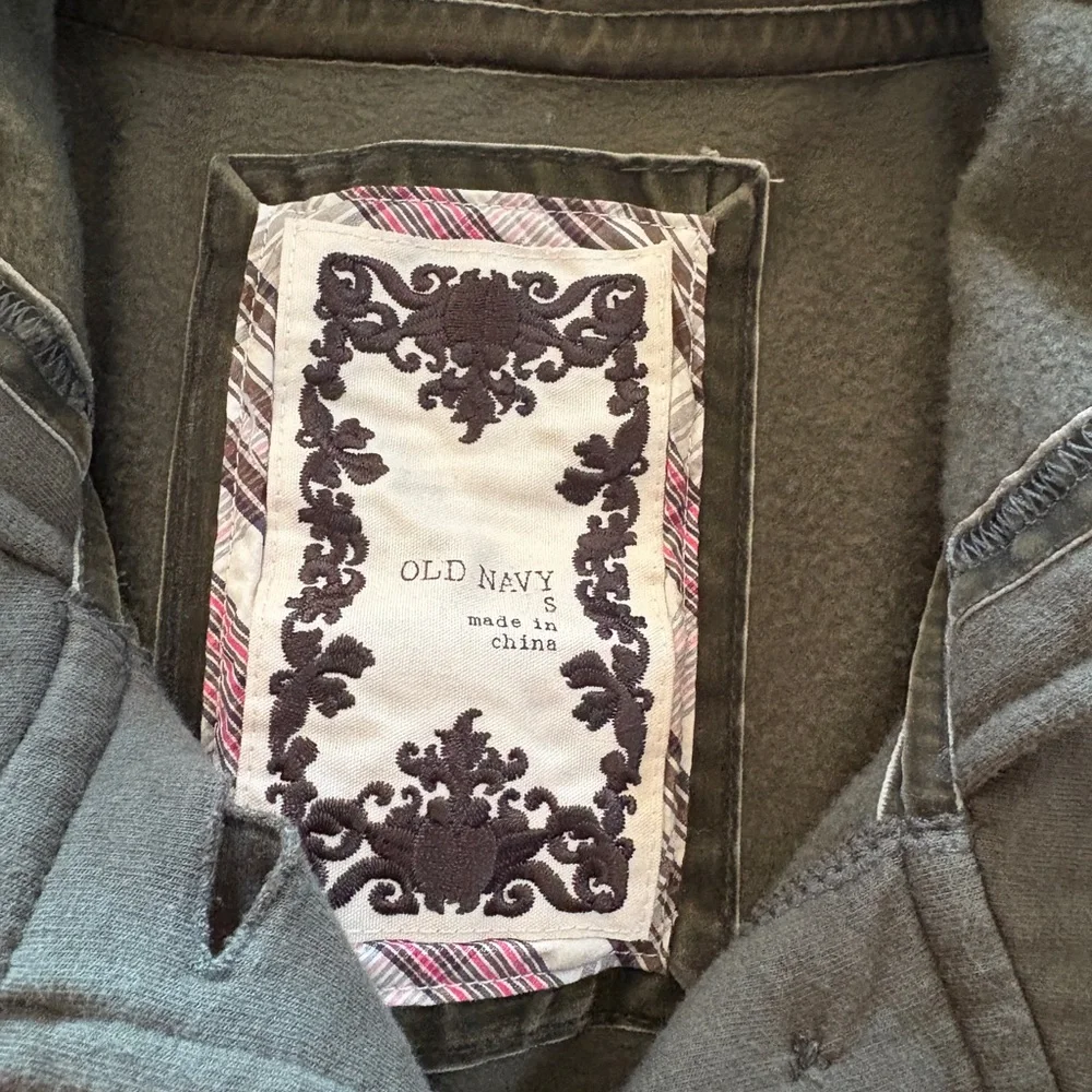 Old Navy Olive Green Hooded Jacket - Picture 3 of 3